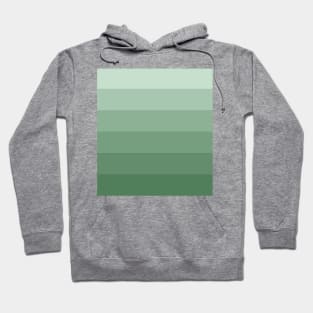 Stripes - Gradient - Dark to Light green Hoodie